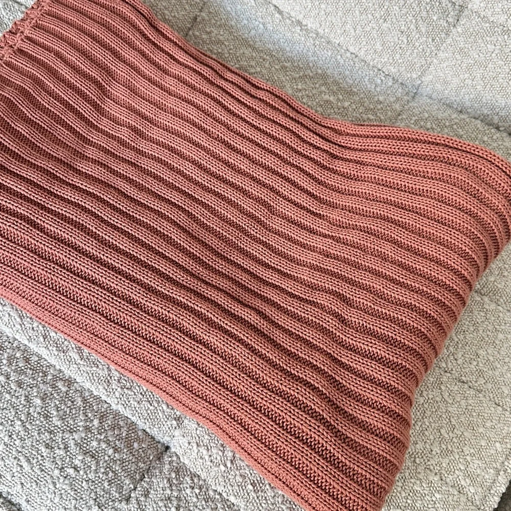 Parachute Rose Pink Knit Throw Blanket